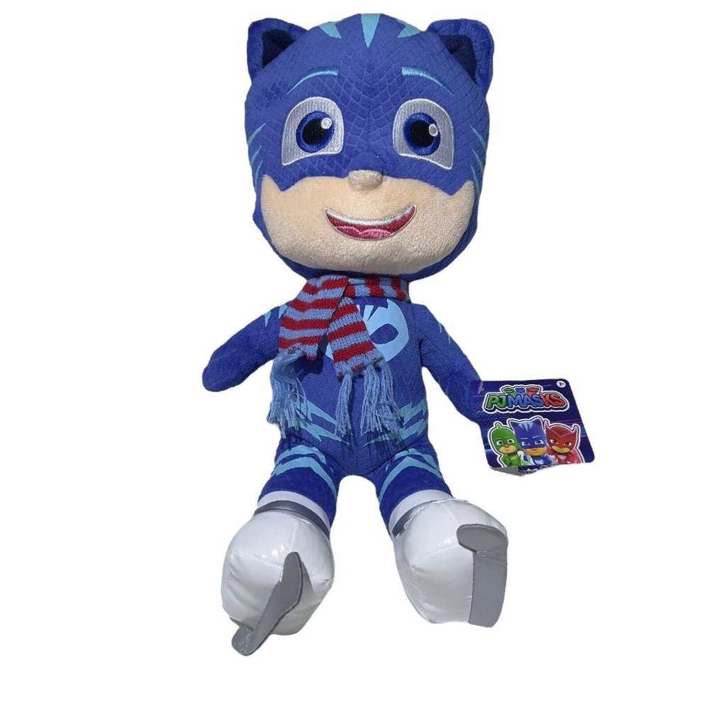 Just Play 2022 PJ Masks Catboy 15” Plush Skates Holiday Winter Stuffed‎ Toy NWT
